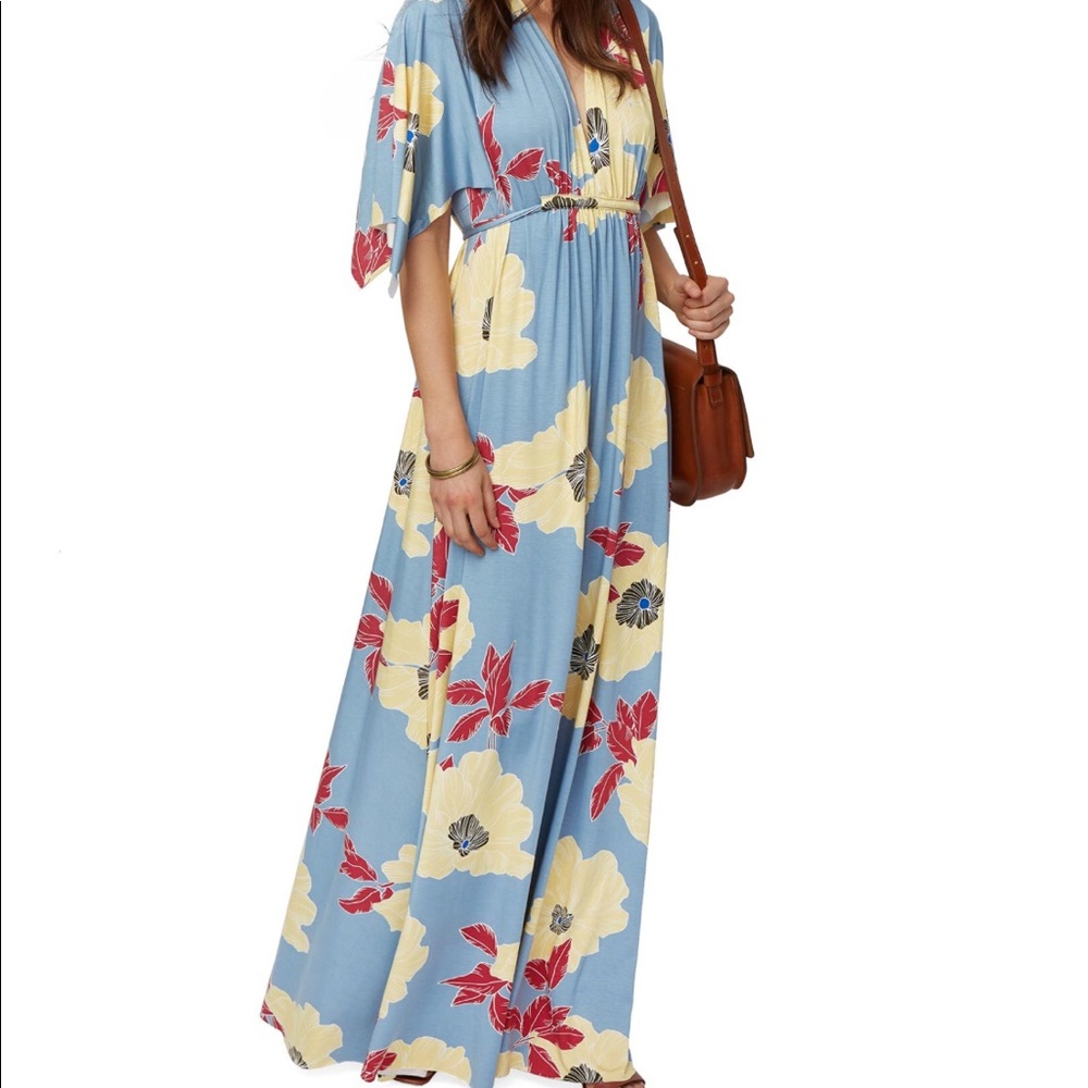 Rachel Pally Long Caftan Maternity Dress Bloom